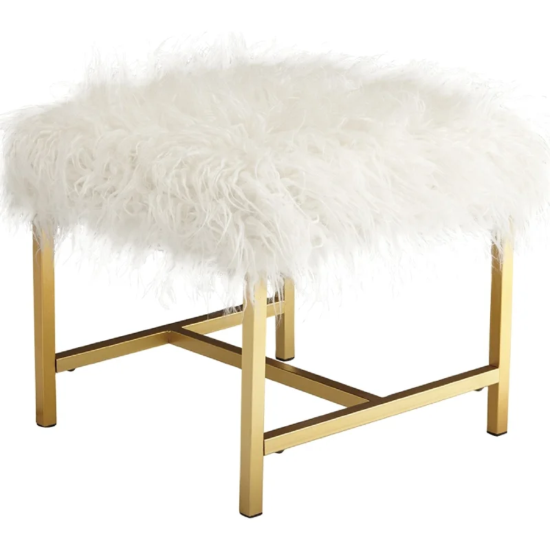 Memory foam mattresses for pressure relief and contouringElissa Stool - White