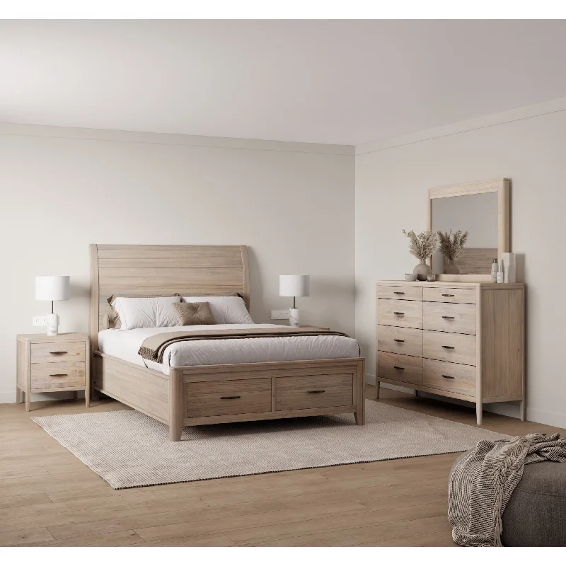 Gel - infused memory foam mattresses for cooler sleepEllesmere 6 Piece Full Sleigh Storage Bedroom - Champagne Gel - infused memory foam mattresses for cooler sleepEllesmere 6 Piece Full Sleigh Storage Bedroom - Champagne