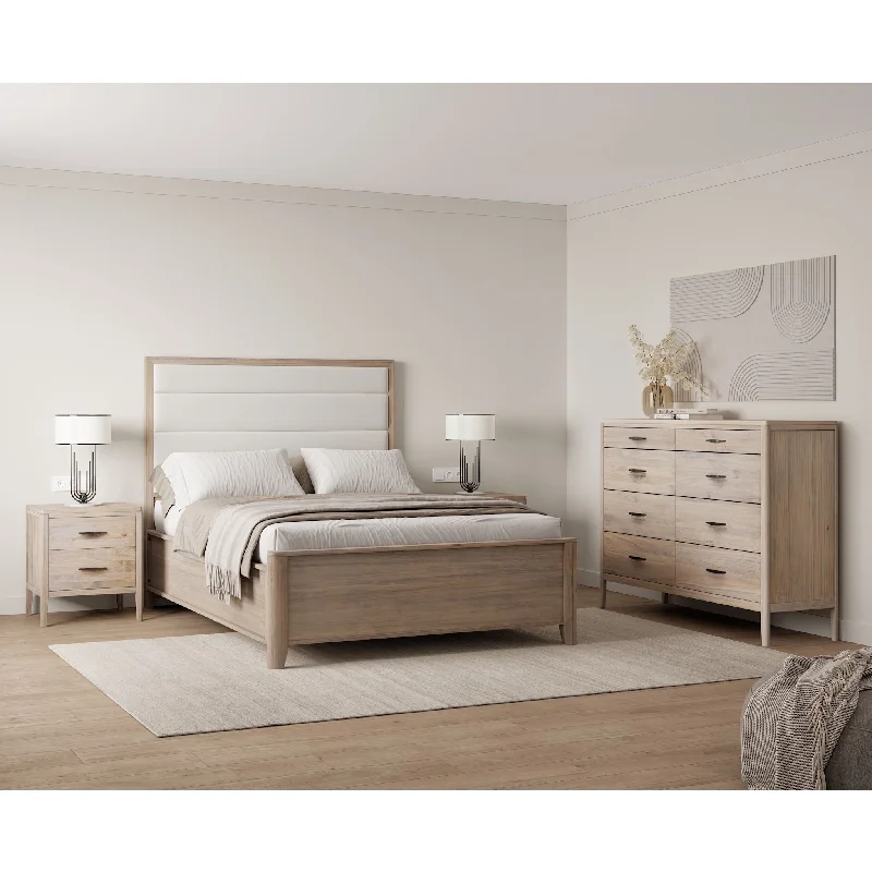 Queen - size mattresses for couples and standard bedroomsEllesmere 6 Piece Panel Bedroom - Champagne/White Queen - size mattresses for couples and standard bedroomsEllesmere 6 Piece Panel Bedroom - Champagne/White