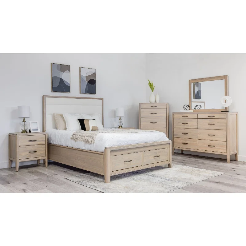 Hybrid mattresses combining foam and innerspring technologyEllesmere 6 Piece Storage Bedroom - Champagne/White Hybrid mattresses combining foam and innerspring technologyEllesmere 6 Piece Storage Bedroom - Champagne/White
