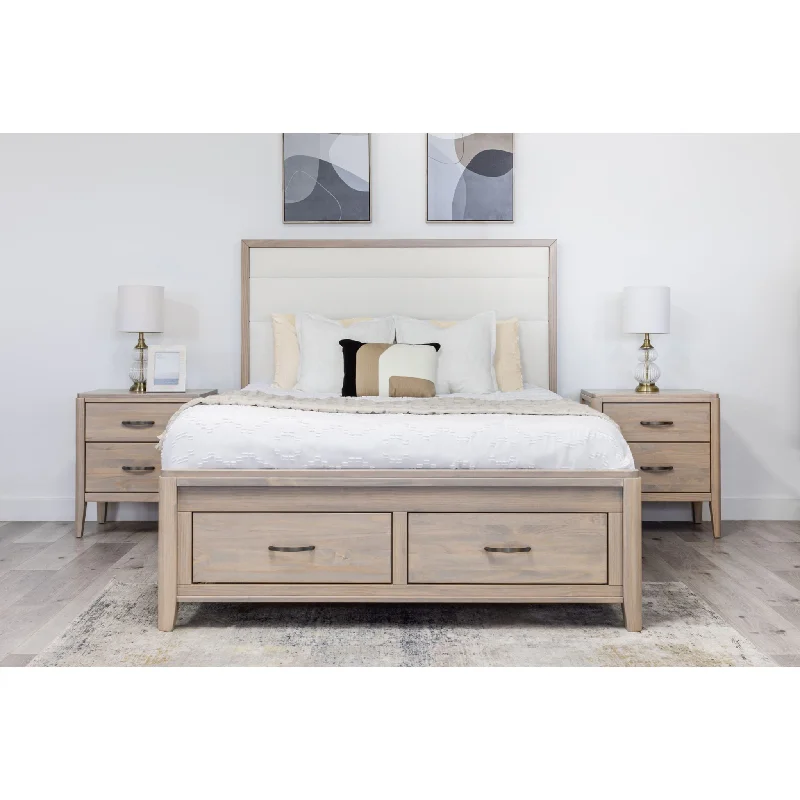 King - size mattresses for spacious master bedroomsEllesmere Full Storage Bed - Champagne/White King - size mattresses for spacious master bedroomsEllesmere Full Storage Bed - Champagne/White