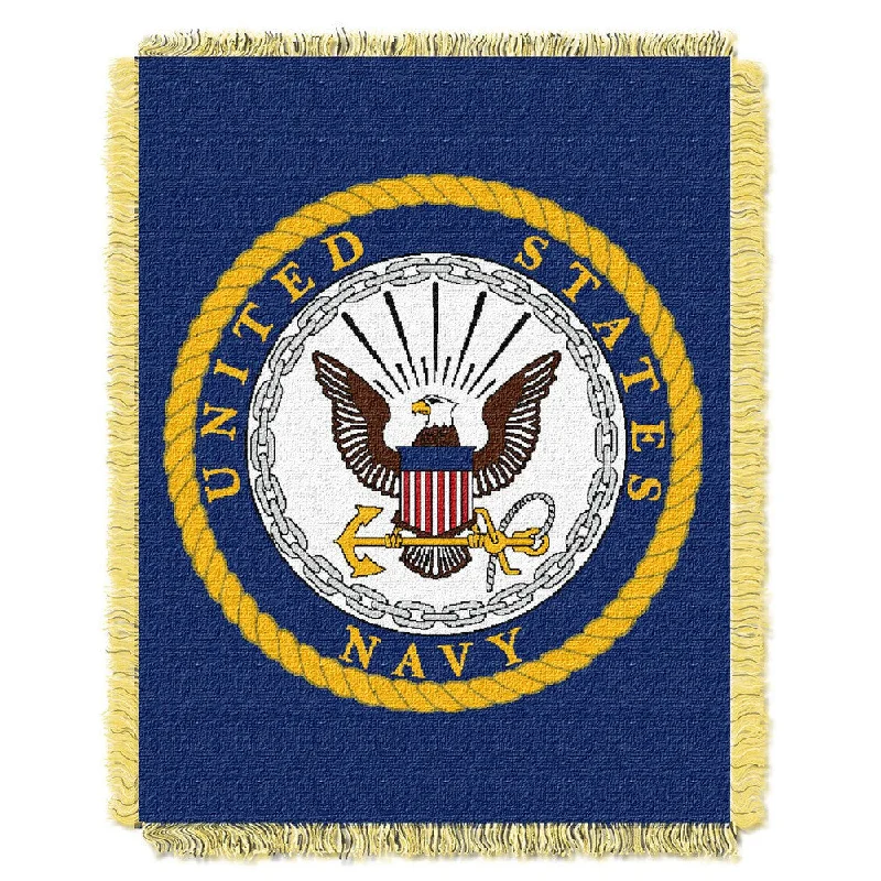 Cotton blankets for breathability and a lightweight feelENT 019 US Navy Blanket