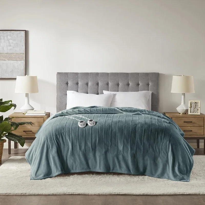 Queen - size blankets for standard - sized bedsFull Ultra Soft Heated Blanket Teal