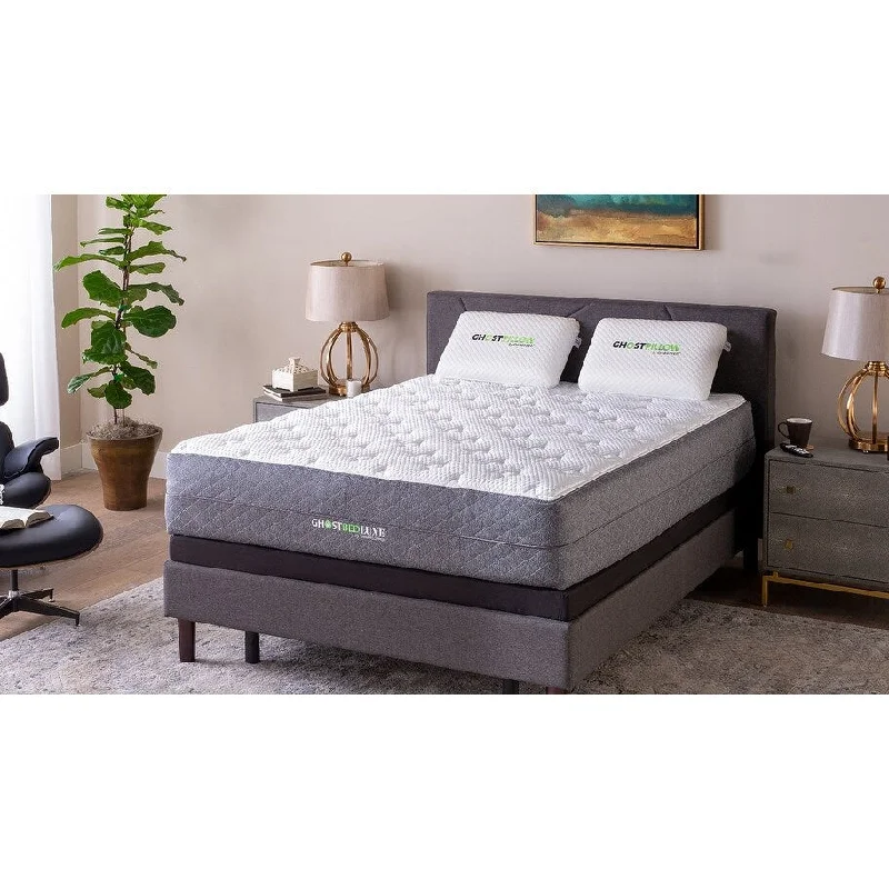 Hybrid mattresses combining foam and innerspring technologyGhostBed Luxe 13 inch Cool Gel Memory Foam Mattress in the Box- Made in USA Hybrid mattresses combining foam and innerspring technologyGhostBed Luxe 13 inch Cool Gel Memory Foam Mattress in the Box- Made in USA