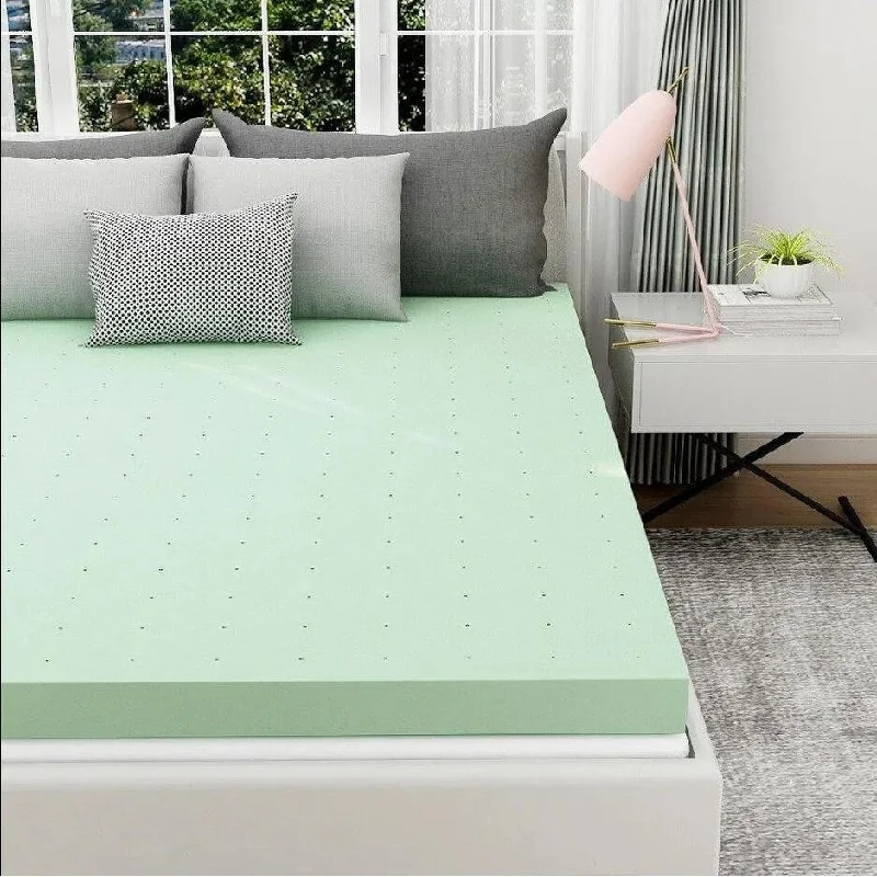 Bamboo - charcoal infused mattresses for odor absorptionGreen Tea Mattress Topper
