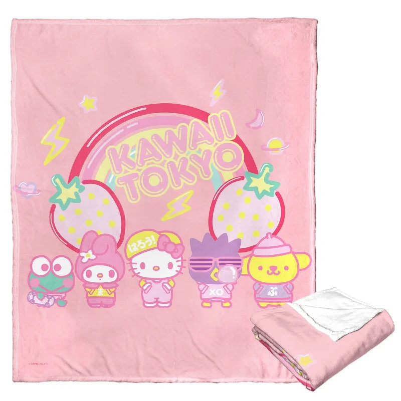 Silk blankets with a smooth and elegant touchHello Kitty Fashion Friends Silk Touch Throw Blanket Silk blankets with a smooth and elegant touchHello Kitty Fashion Friends Silk Touch Throw Blanket