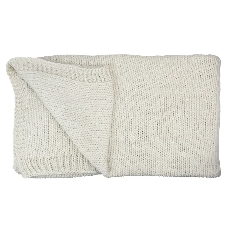 Mohair blankets with a unique sheen and softnessIvory Super Plush Knitted Throw Blanket with Carrying Band 60" x 60" Mohair blankets with a unique sheen and softnessIvory Super Plush Knitted Throw Blanket with Carrying Band 60" x 60"