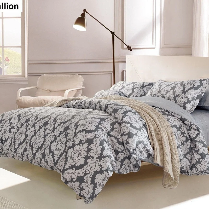 Queen - size blankets for standard - sized bedsKing Duvet Cover Set 100% Cotton Medallion Grey Queen - size blankets for standard - sized bedsKing Duvet Cover Set 100% Cotton Medallion Grey