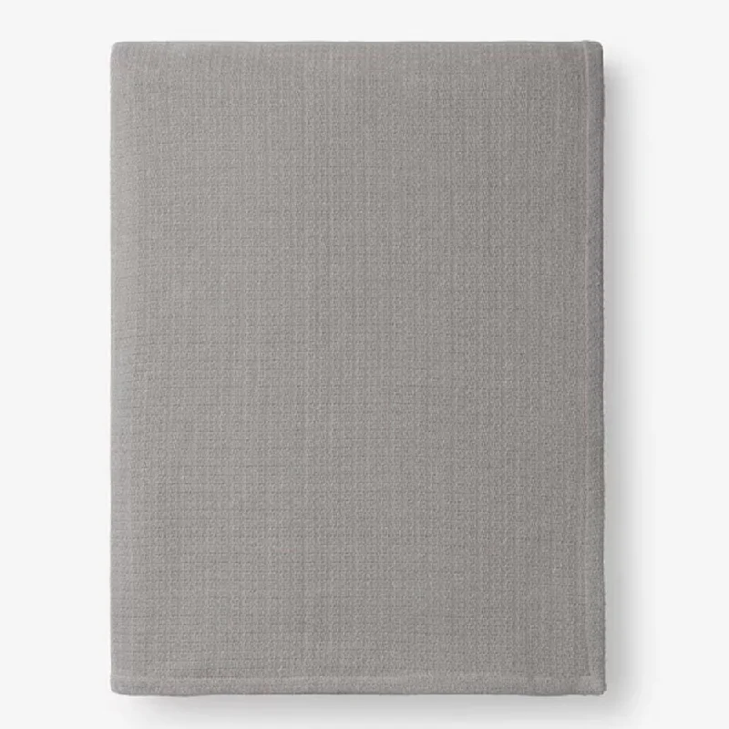 Bamboo fiber blankets with natural antibacterial propertiesKing Size Cotton Weave Cotton Blanket Mineral Grey