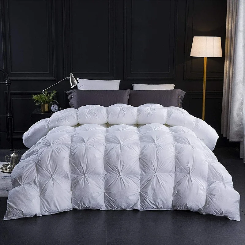 Bamboo fiber blankets with natural antibacterial propertiesKing Ultra Soft Comforter Set 100% Cotton Pinch Pleat White Bamboo fiber blankets with natural antibacterial propertiesKing Ultra Soft Comforter Set 100% Cotton Pinch Pleat White