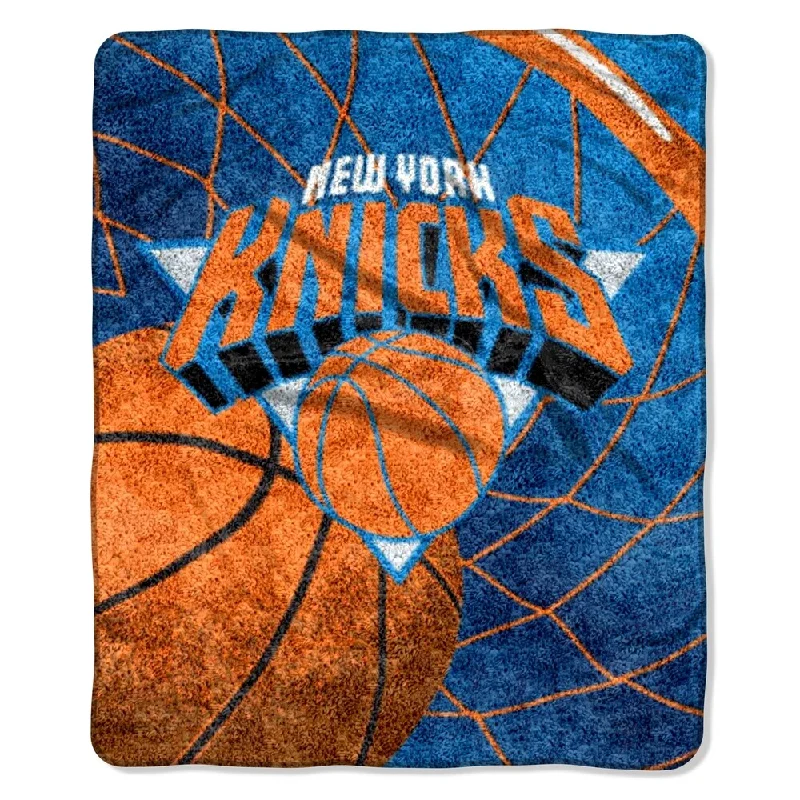 Microfiber blankets that are durable and easy to care forKnicks Sherpa Throw Blanket Reflect