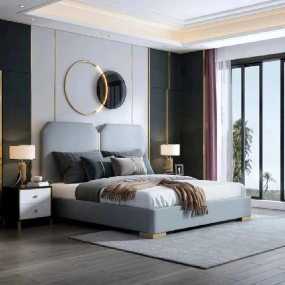 King - size mattresses for spacious master bedroomsLogic Upholstered Luxury Bed With Hydraulic Storage in Suede King - size mattresses for spacious master bedroomsLogic Upholstered Luxury Bed With Hydraulic Storage in Suede