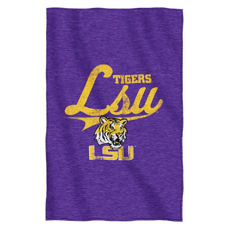 Wool blankets with natural warmth and insulationLSU Sweatshirt Throw Blanket - Multi