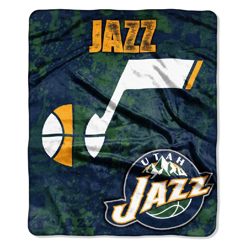 King - size blankets to cover large beds comfortablyNBA 670 Jazz Dropdown Raschel Throw
