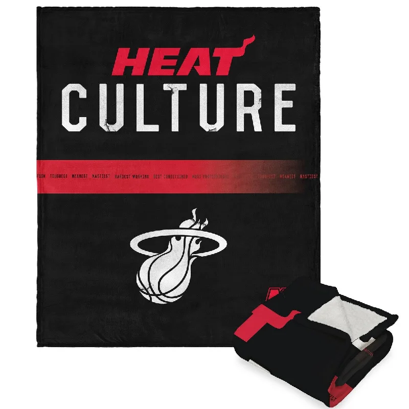 Wool blankets with natural warmth and insulationNBA City Edition 23-24 Heat Silk Touch Sherpa Throw