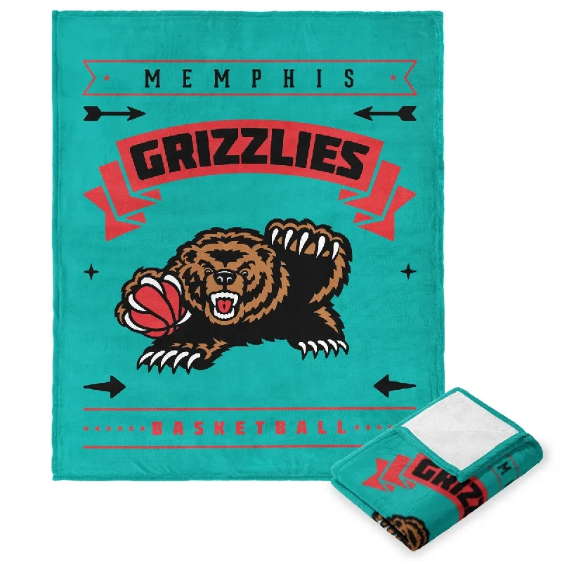 Chenille blankets with a thick and fuzzy textureNBA Hardwood Classic Grizzlies Silk Touch Throw