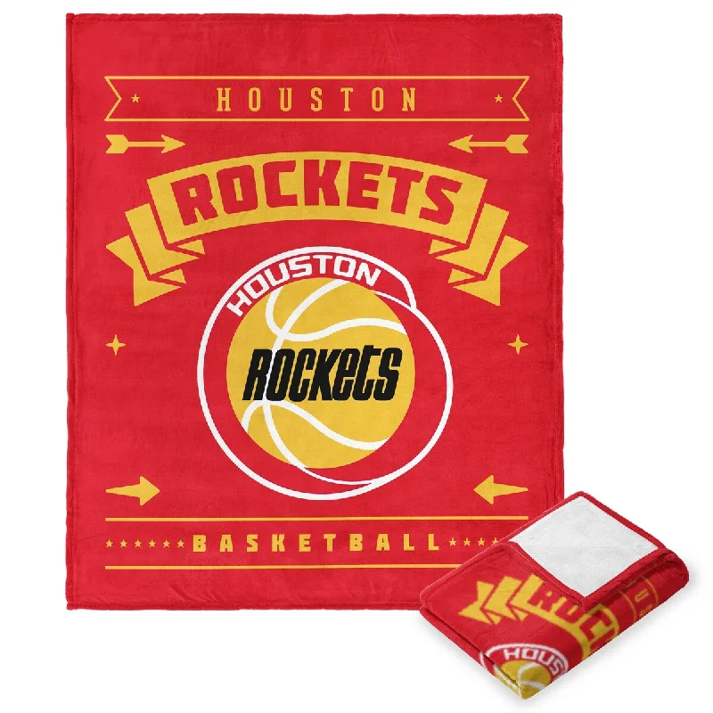 Queen - size blankets for standard - sized bedsNBA Hardwood Classics Rockets Silk Touch Throw