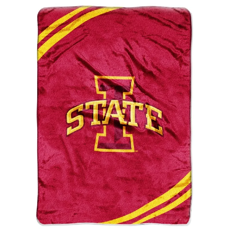 Synthetic fiber blend blankets for a budget - friendly choiceNCAA Iowa State University in Ames, Iowa Cyclones Raschel Force Throw