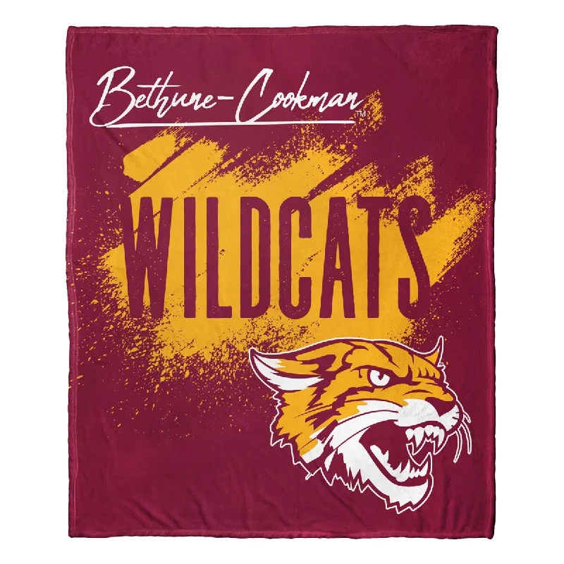 Rayon from bamboo blankets for a silky and breathable feelNCAA School Tradition Bethune Cookman Silk Touch Throw