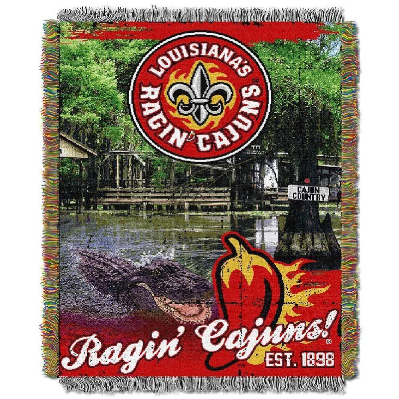 Queen - size blankets for standard - sized bedsNCAA University of Louisiana at Lafayette Ragin' Cajuns School Tapestry Throw Queen - size blankets for standard - sized bedsNCAA University of Louisiana at Lafayette Ragin' Cajuns School Tapestry Throw