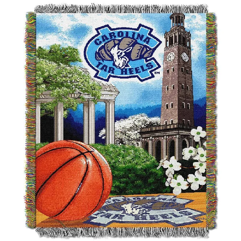 Cotton blankets for breathability and a lightweight feelNCAA University of North Carolina at Chapel Hill Tar Heels School Tapestry Throw