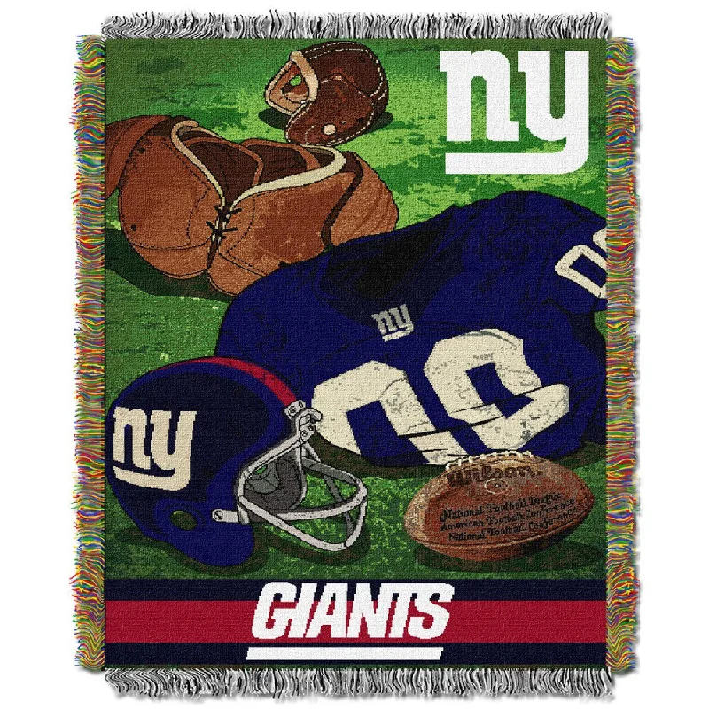 Recycled polyester blankets for an eco - conscious optionNFL 051 NY Giants Vintage Tapestry - 48"x60"