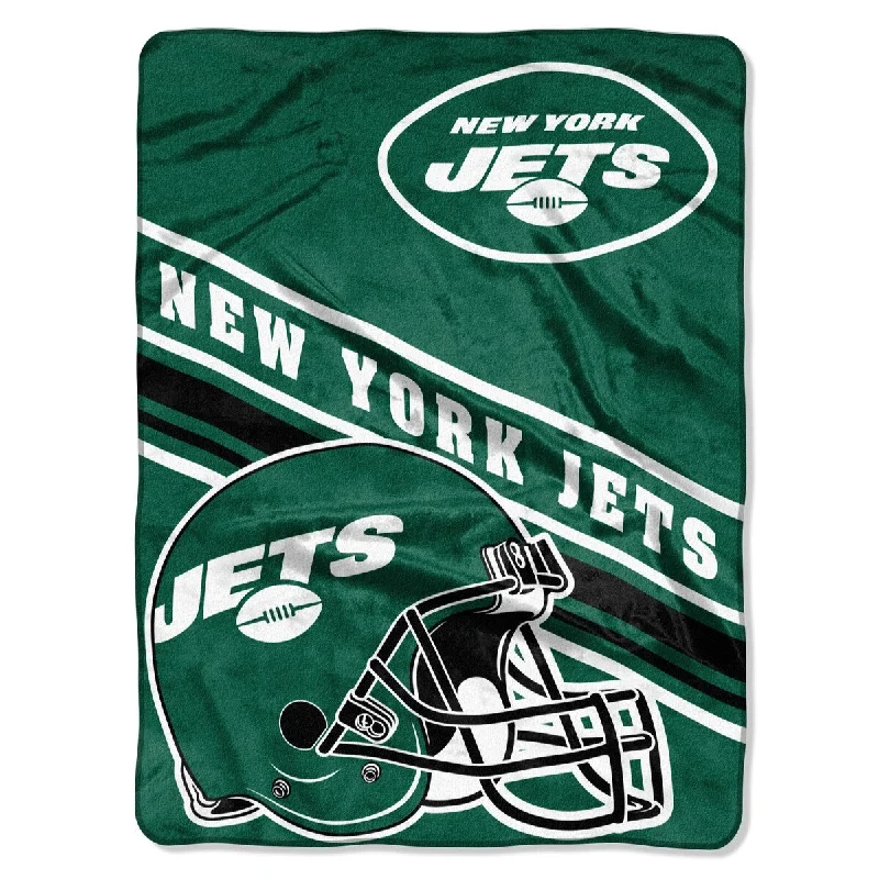 King - size blankets to cover large beds comfortablyNFL 080 Jets Slant Raschel