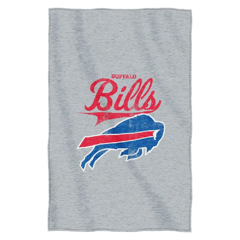 Mohair blankets with a unique sheen and softnessNFL 100 Bills Sweatshirt Throw