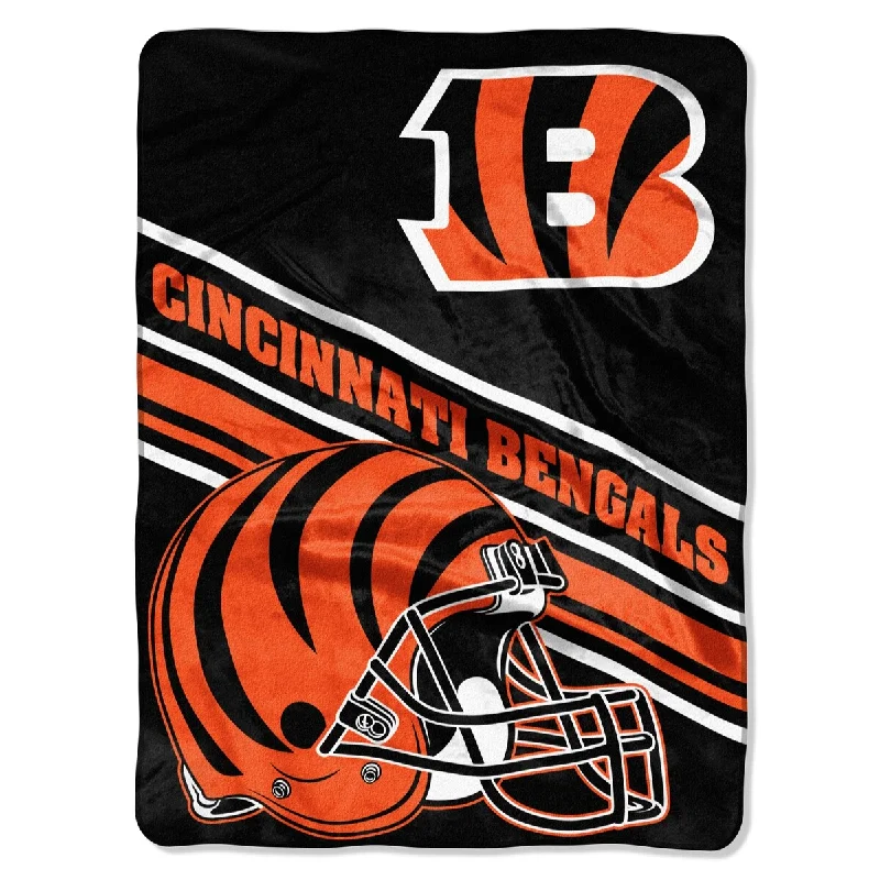 Recycled polyester blankets for an eco - conscious optionNFL 440 Bengals Slant Silk Touch Throw Recycled polyester blankets for an eco - conscious optionNFL 440 Bengals Slant Silk Touch Throw