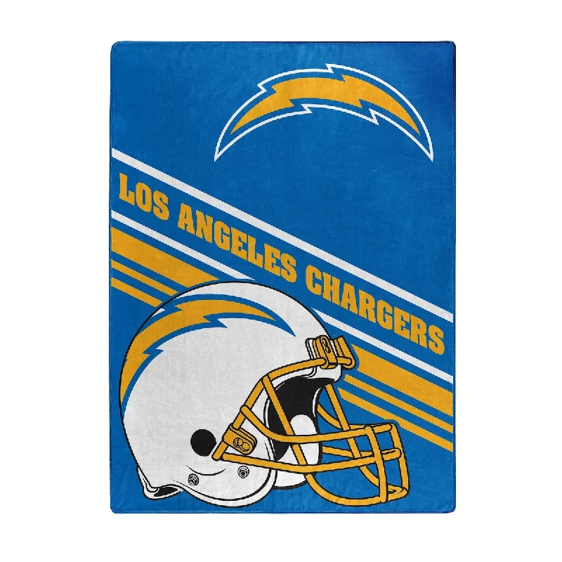 Silk blankets with a smooth and elegant touchNFL 440 LA Chargers Slant Silk Touch Throw