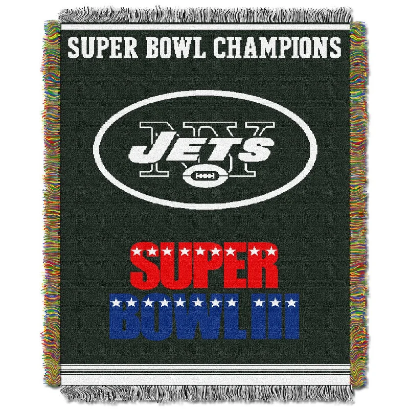 Queen - size blankets for standard - sized bedsNFL New York Jets Woven Tapestry Throw Queen - size blankets for standard - sized bedsNFL New York Jets Woven Tapestry Throw