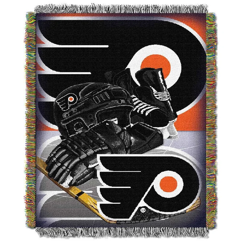 Chenille blankets with a thick and fuzzy textureNHL Philadelphia Flyers Woven Tapestry Throw