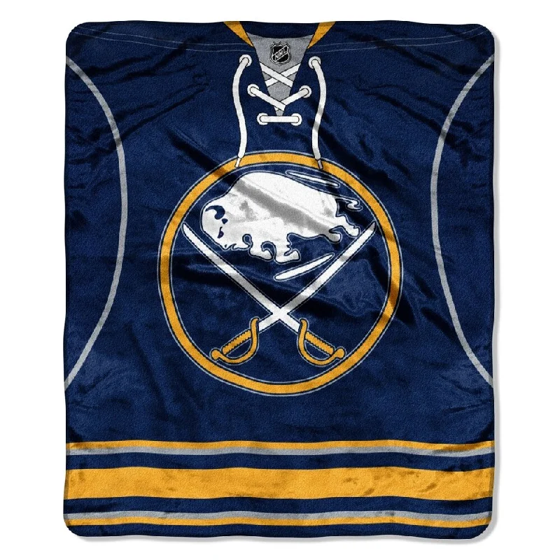 Alpaca wool blankets for a hypoallergenic and warm optionNHL Raschel 0701 Sabres Jersey Throw