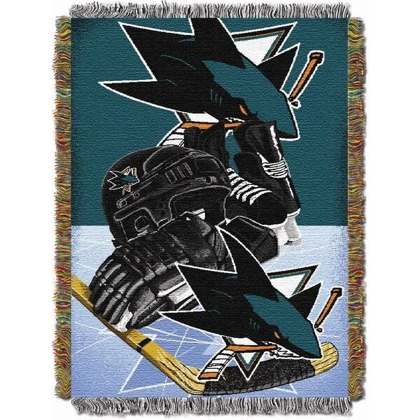 Silk blankets with a smooth and elegant touchNHL San Jose Sharks Woven Tapestry Throw Silk blankets with a smooth and elegant touchNHL San Jose Sharks Woven Tapestry Throw