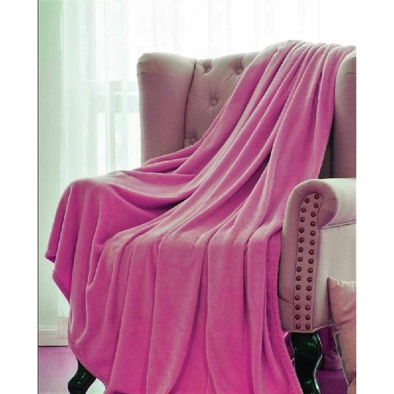 Bamboo fiber blankets with natural antibacterial propertiesPink Fleece Throw Blanket 50" x 60" Bamboo fiber blankets with natural antibacterial propertiesPink Fleece Throw Blanket 50" x 60"