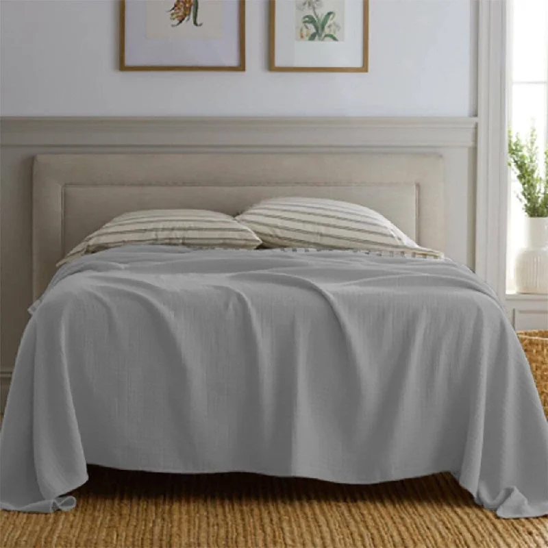 Rayon from bamboo blankets for a silky and breathable feelQueen Knitted Cotton Queen Blanket Grey Rayon from bamboo blankets for a silky and breathable feelQueen Knitted Cotton Queen Blanket Grey