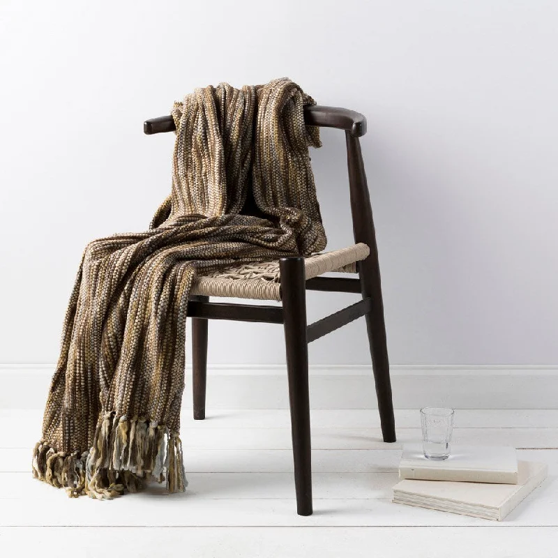 Recycled polyester blankets for an eco - conscious optionScavenger Woven Acrylic Throw