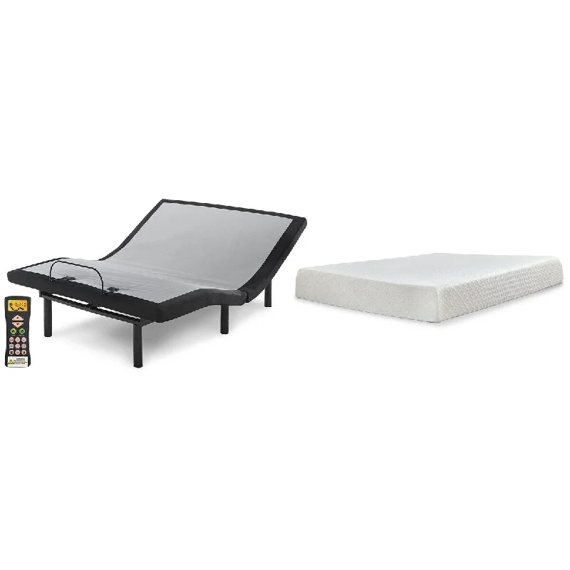 Bamboo - charcoal infused mattresses for odor absorptionSignature Design by Ashley 10 Inch Chime Memory Foam Black/White 2-Piece Mattress Package Bamboo - charcoal infused mattresses for odor absorptionSignature Design by Ashley 10 Inch Chime Memory Foam Black/White 2-Piece Mattress Package