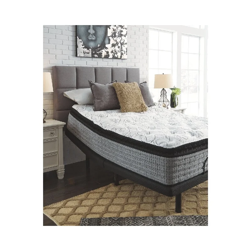 Bamboo - charcoal infused mattresses for odor absorptionSignature Design by Ashley Mt Rogers 16 Inch Plus Pillowtop Mattress with Head-Foot Model-Good Adjustable Bed Frame Bamboo - charcoal infused mattresses for odor absorptionSignature Design by Ashley Mt Rogers 16 Inch Plus Pillowtop Mattress with Head-Foot Model-Good Adjustable Bed Frame