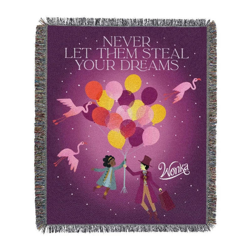 Rayon from bamboo blankets for a silky and breathable feelWilly Wonka Mov Wonka Dream Tapestry Throw Rayon from bamboo blankets for a silky and breathable feelWilly Wonka Mov Wonka Dream Tapestry Throw